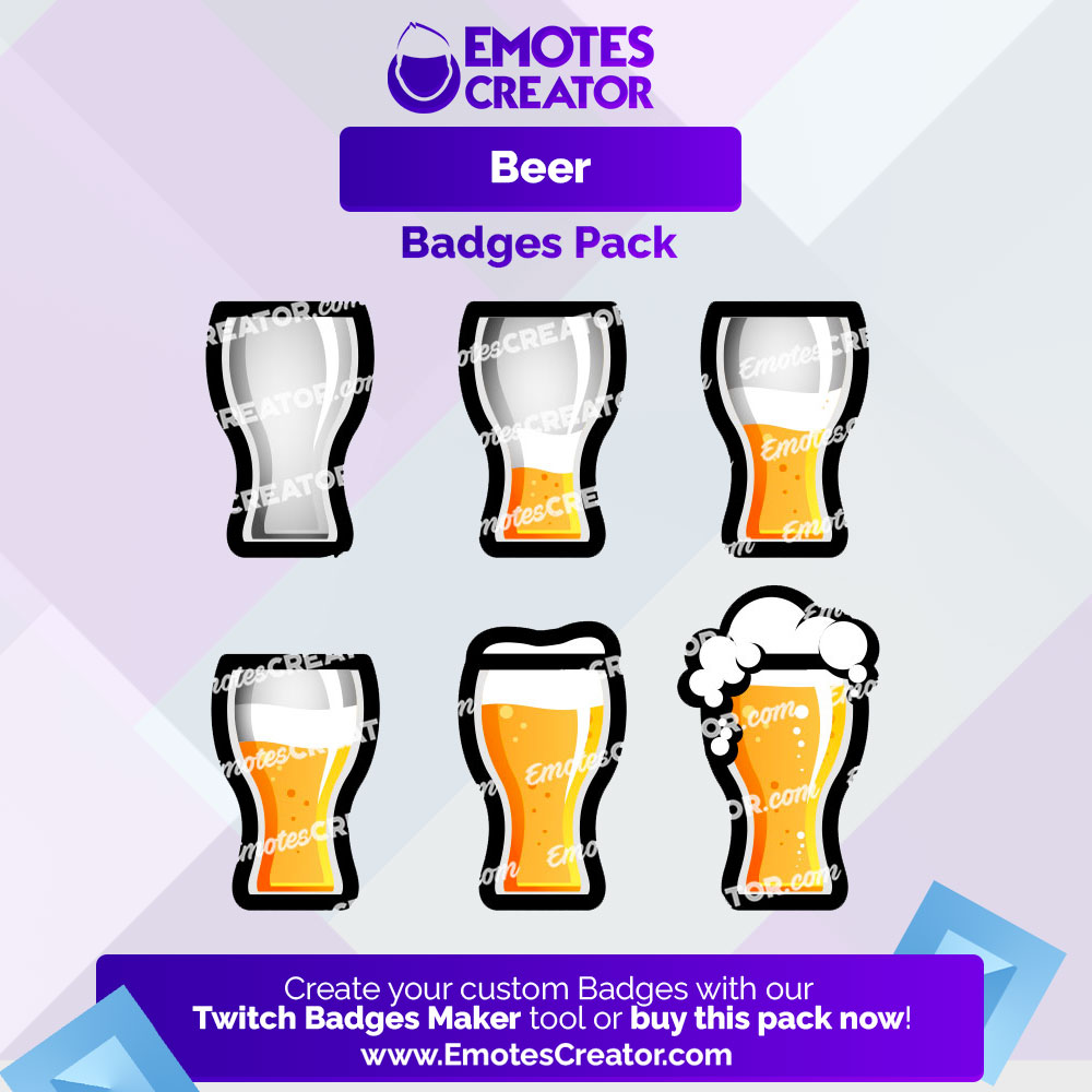 Beer Twitch Badges
