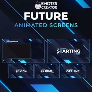 Future Twitch animated screens