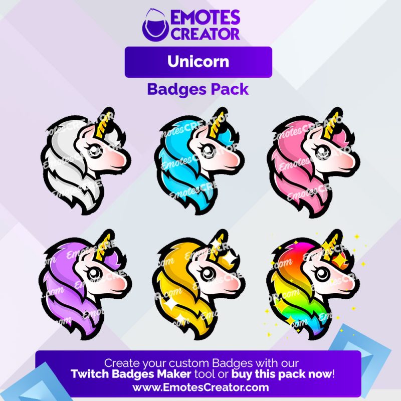 Unicorn Twitch Badges