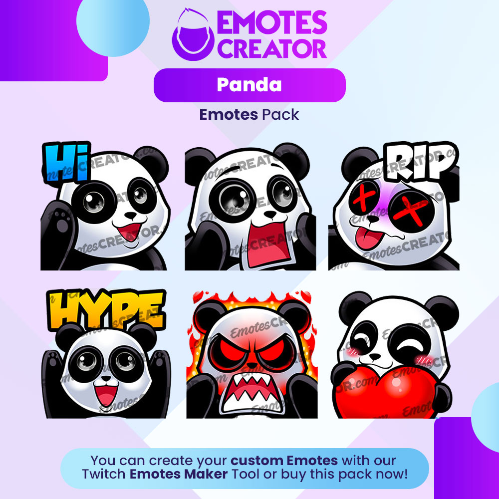 Panda Twitch Emotes