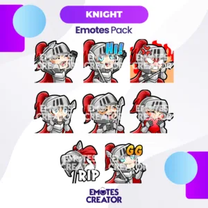 Knight Animated Twitch Emotes