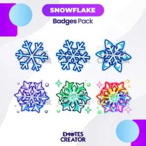 Snowflakes Twitch Sub Badges