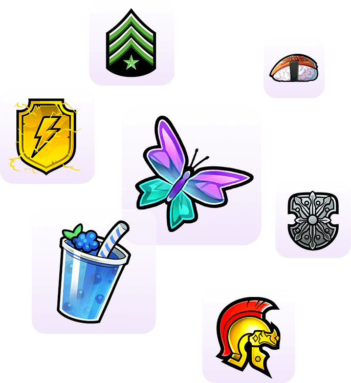 Twitch Badges created with Badges Maker Example