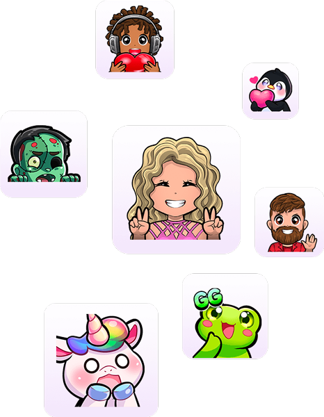 Twitch animated Emotes created with Emotes Maker Example