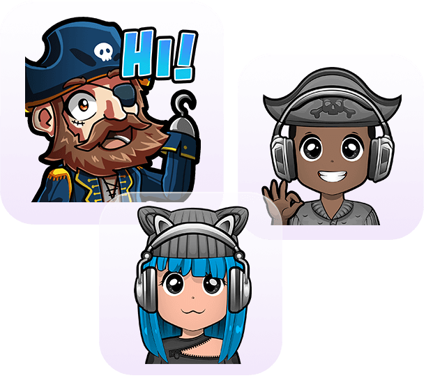 Twitch animated Emotes created with Emotes Maker Example